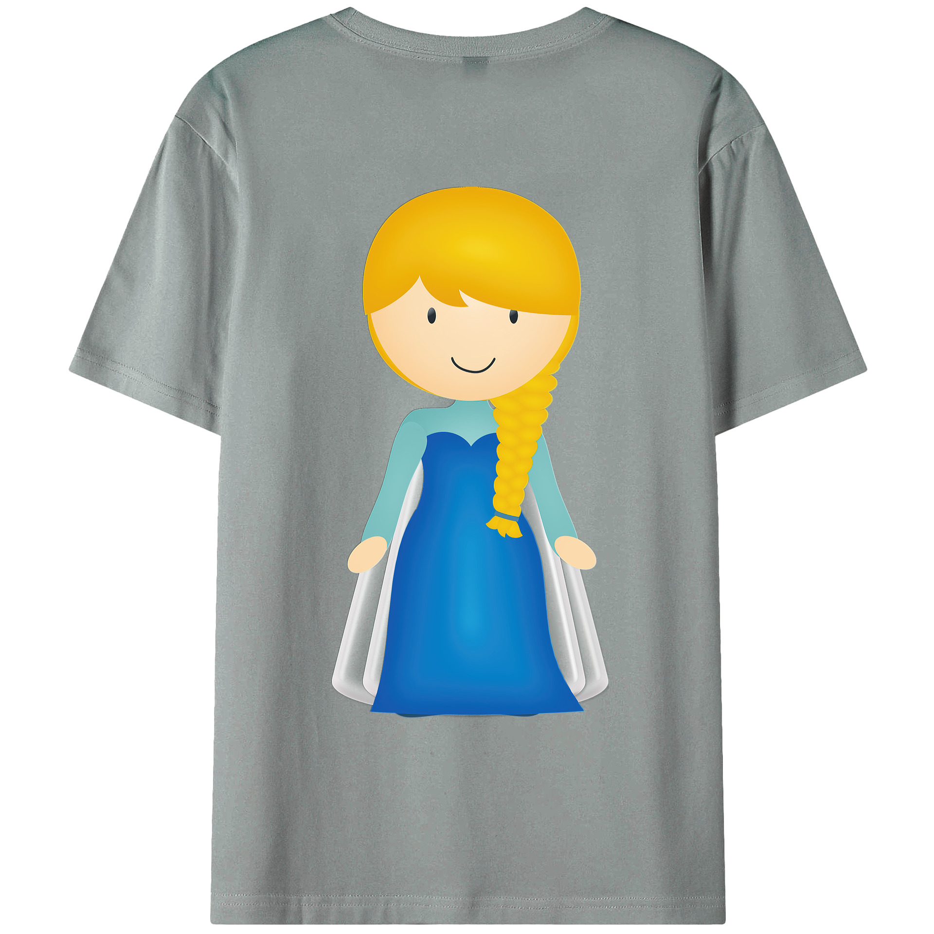 （画像用） アナと雪の女王 アンナ エルサ Frozen Anna Elsa 綿100％ メンズ半袖Tシャツ（バックプリント） 通気性